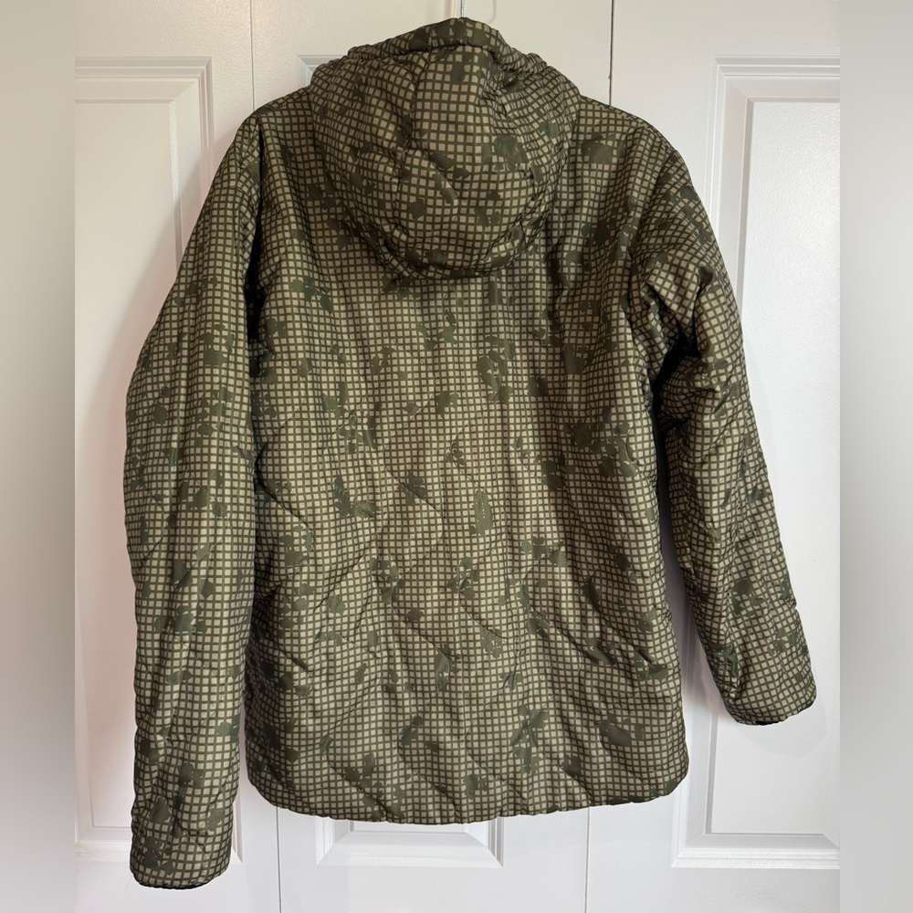 Wild Things Reversible Primaloft Night Camo Hooded Jacket, Large Made in USA - Picture 2 of 12